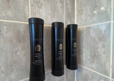 Premium bath amenities at Stay by the Sea B&B in Iqaluit, Nunavut, including luxury toiletries for guests to enjoy